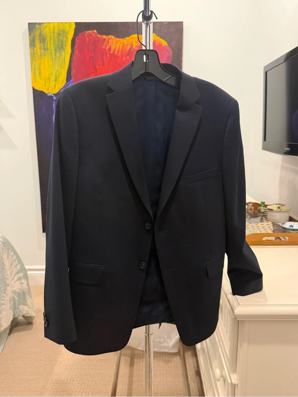 Michael Kors Navy Single-Breasted Boys 18R Blazer